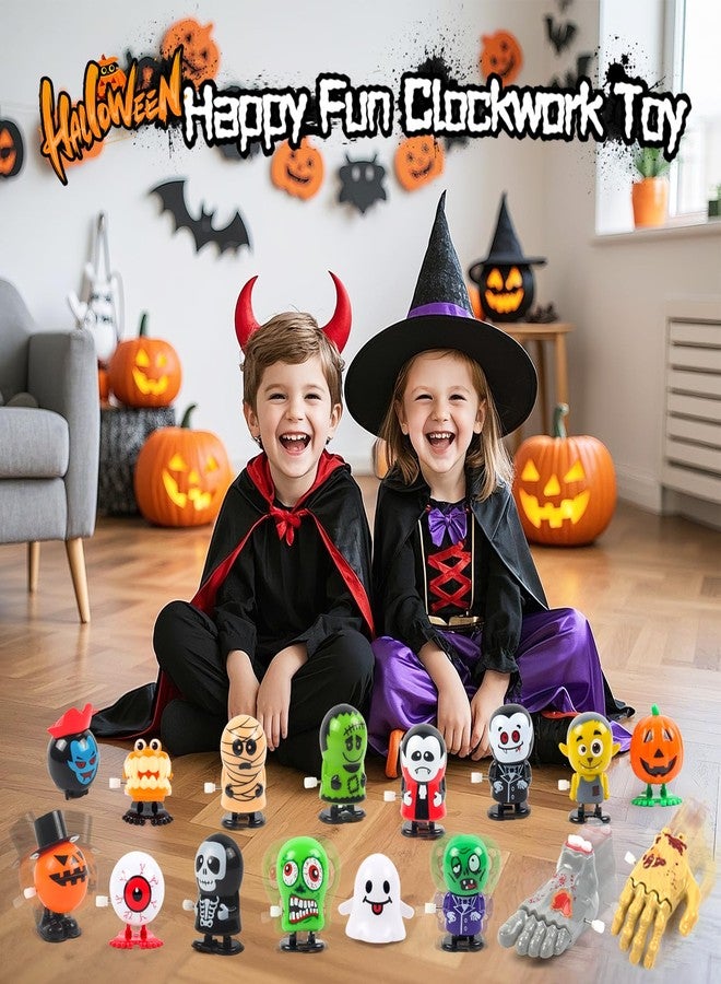 xFFFun 28PCS Halloween Wind Up Toys for Kids Halloween Party Favors Treat Goodie Bag Fillers, Pinata Stuffers Small Classroom Prizes Bulk Trick or Treat Toys Gifts for Boys Girls Giveaways - Image 4